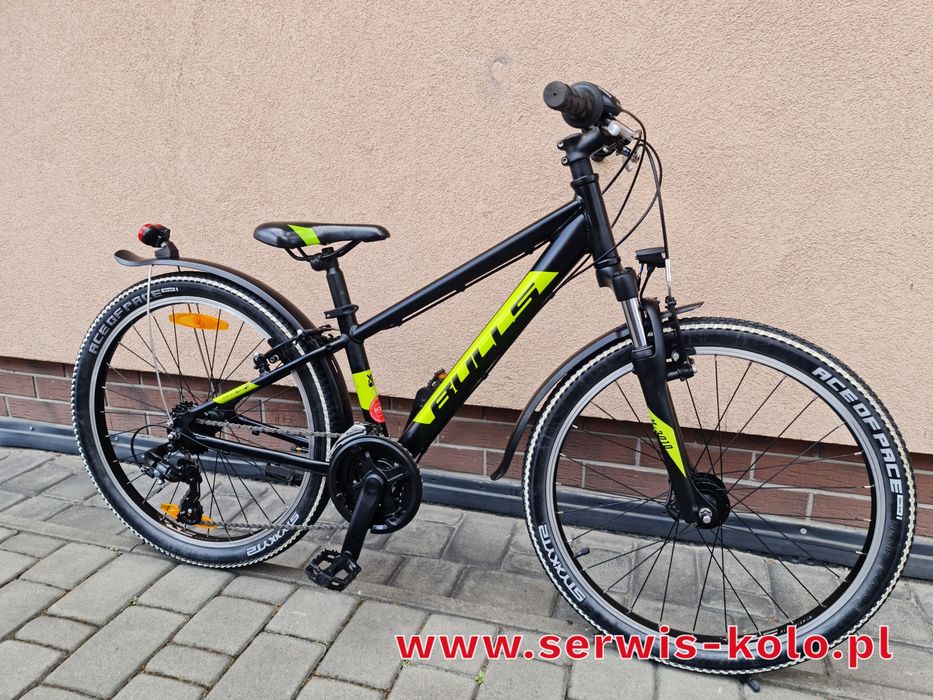 Rower dziecięcy BULLS koła 24 ALUMINIUM shimano okazja rabat WYSYŁKA FV 23% POLECAM rabat rower po serwisie