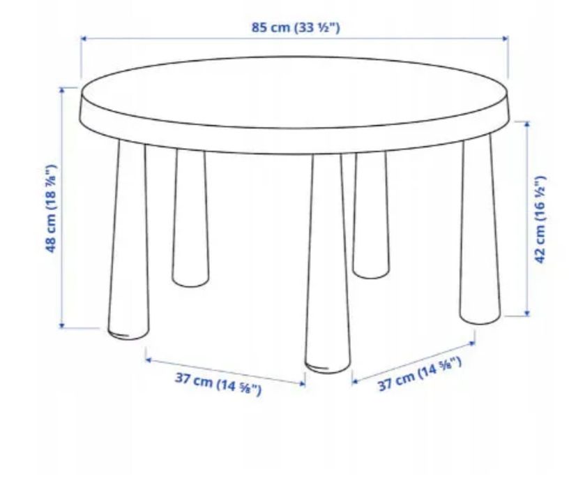 IKEA MAMMUT - stolik dziecięcy