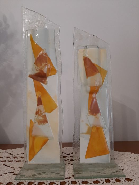 Peças de vidro artesanal