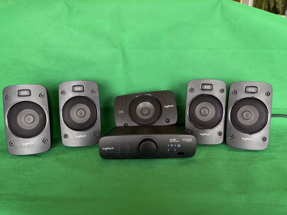 Colunas 5.1 Logitech Z906 500W RMS (3 anos garantia)