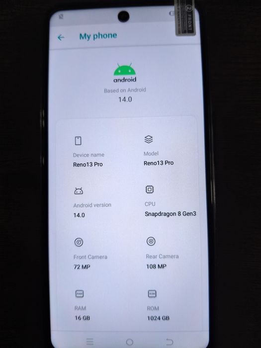 Smartphone Go phone Reno 13 Pro NOVO