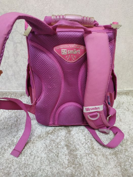 Школьный рюкзак каркасный и ортопедический smart для девочки