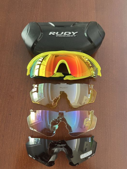 óculos Rudy Project Tralyx Fluo + Kit Lentes (ciclismo/corrida/hiking)