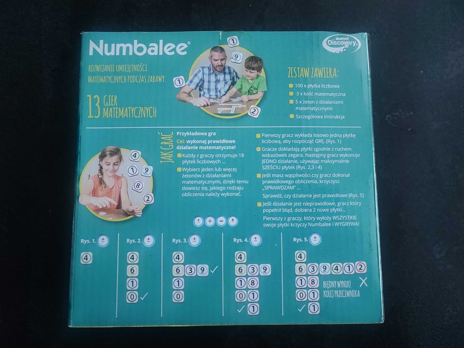 Numbalee gra liczbowa (scrabble liczbowe)