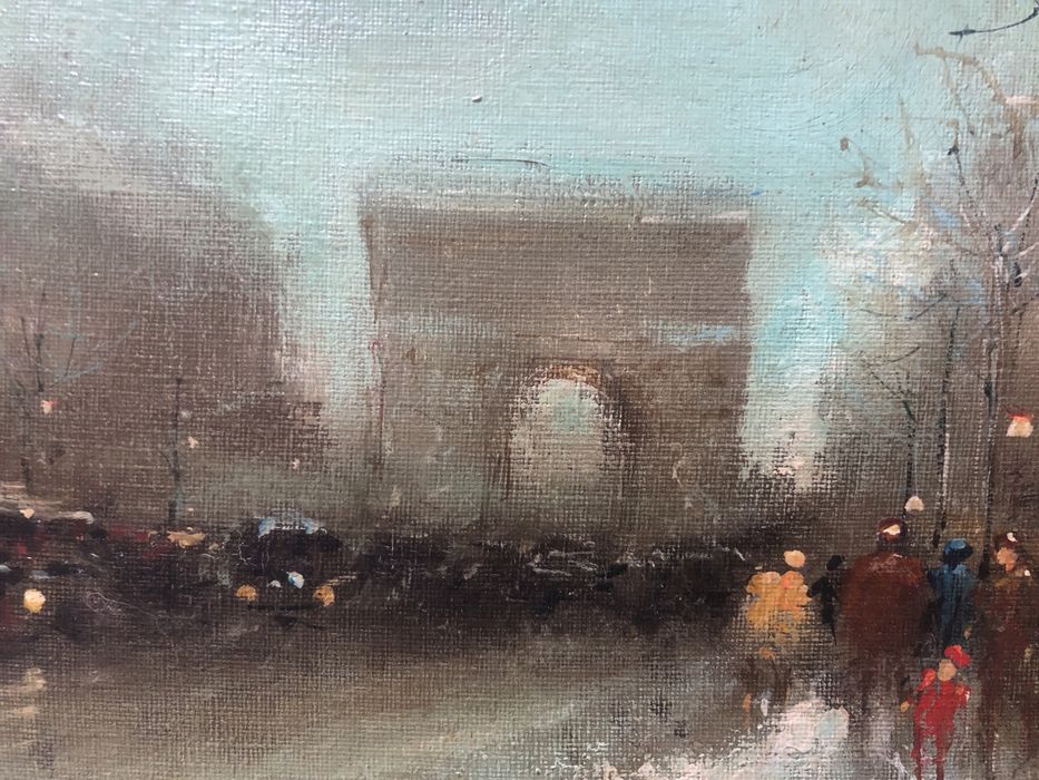 Oleo sobre tela motivo Paris