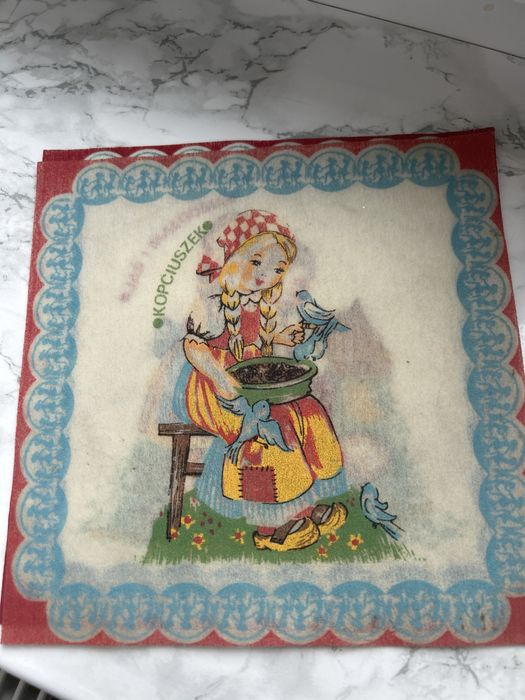 Serwetki PRL postacie z bajek