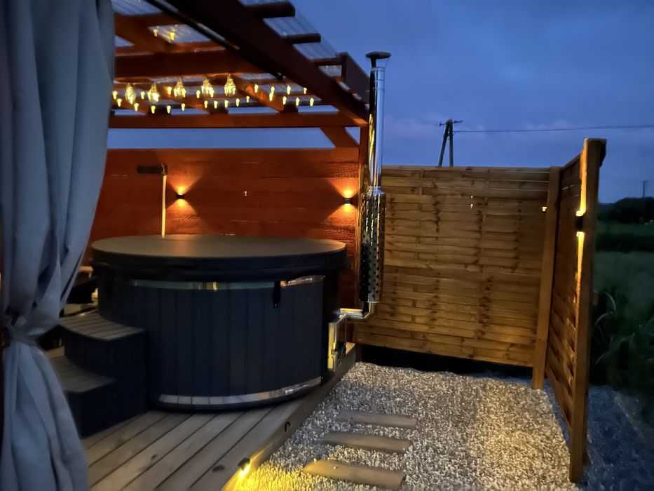 Domek na wynajem, balia, sauna, prywatne jakuzzi, na wyłaczność
