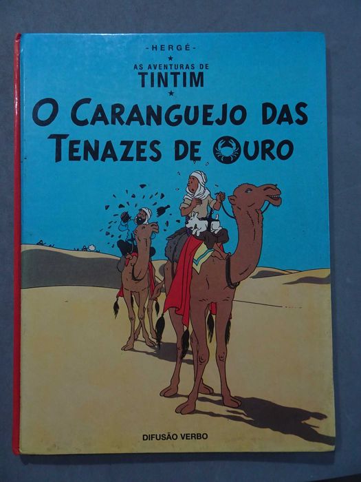 Livro Tintin Verbo - O caranguejo das tenazes de ouro (capa dura)