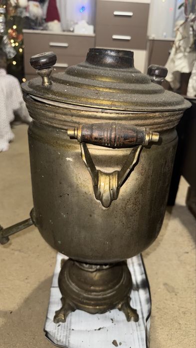 Продам латуный самовар на дровах вес 7кг