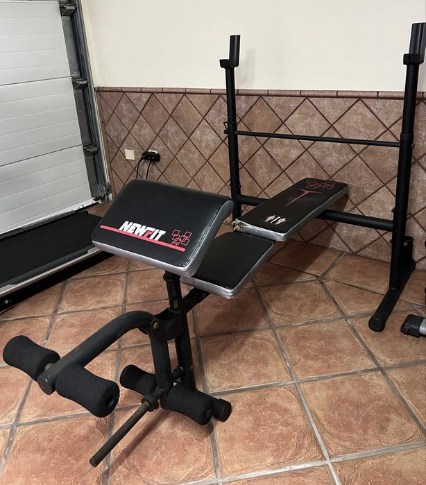 Banco de Musculação NEWFIT com Suporte para Barra
