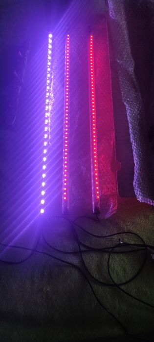 Pozostałości po akwarium lampy led