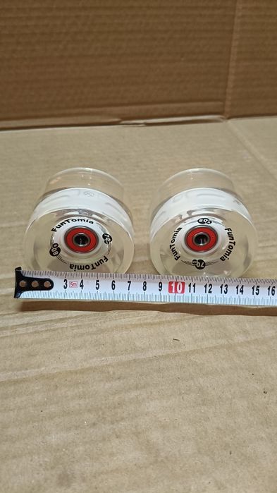 FunTomia 2szt.LED skateboardowe kółka Big Wheels 70x51mm80A