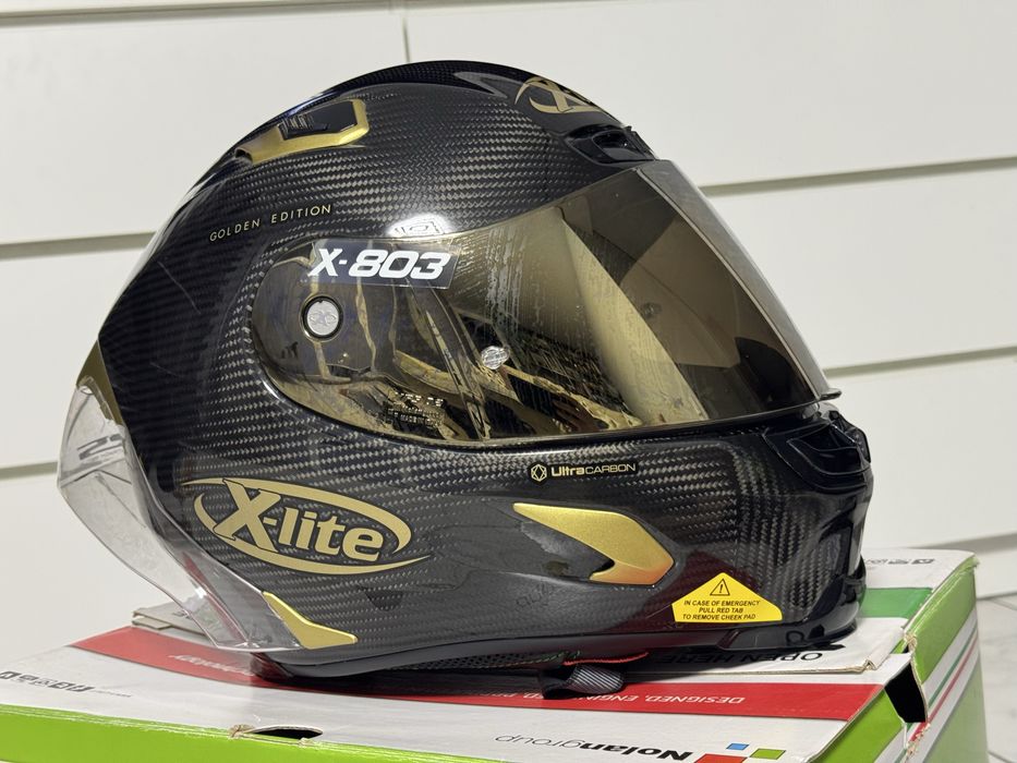 Шолом X-lite X-803 RS Ultra Carbon Golden Edition