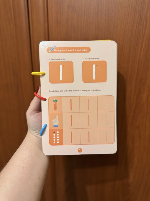 Багаторазовий зошит цифри/розвивальні завдання/підготовка до письма