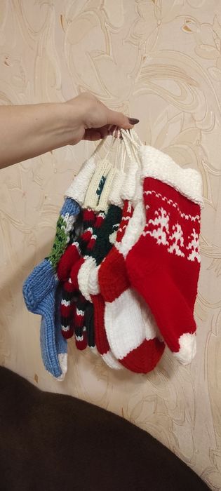 Новогодний носок для подарка. Ручная работа