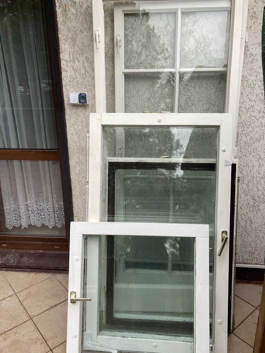 Okna drewniane z demontażu