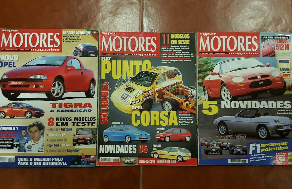 Revistas Auto: Guia do Automóvel, Auto Foco, Auto Motor, Auto Hoje