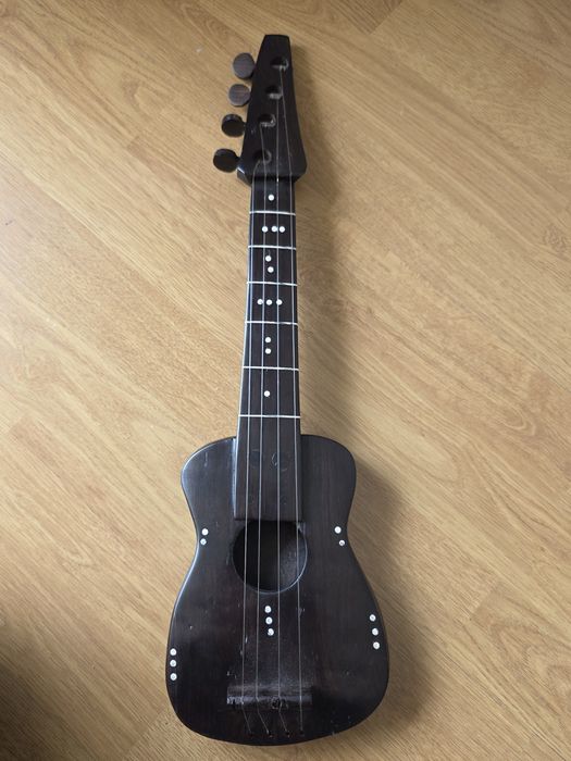 Guitarra em pau preto.