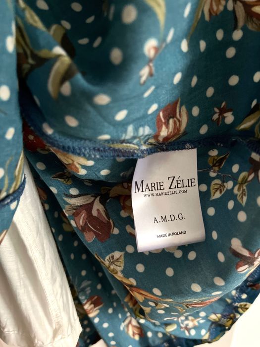 MARIE ZELIE piękna sukienka w kwiatki XS