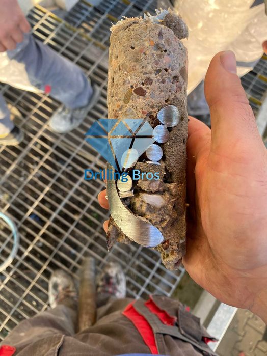 Wiercenie / Odwierty w betonie techniką diamentową Drilling Bros