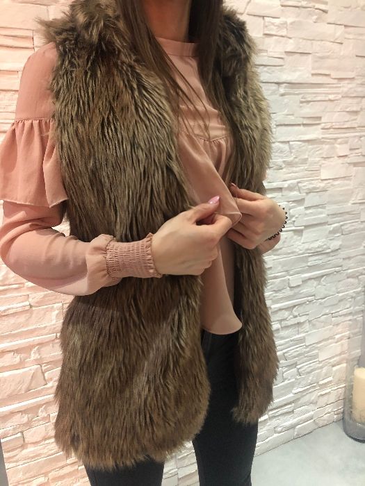 Kamizelka z imitacji futra