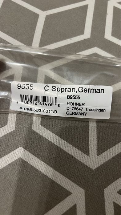 Flet sopranowy prosty HOHNER B9555