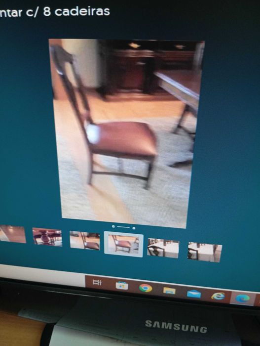 Mesa sala jantar em madeira maciça, carvalho