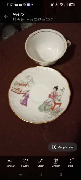 Serviço de  café da Vista Alegre