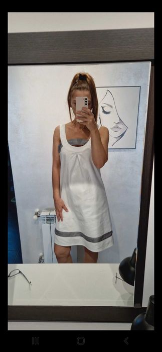 Cała bawełniana sukienka Promod rozmiar 40