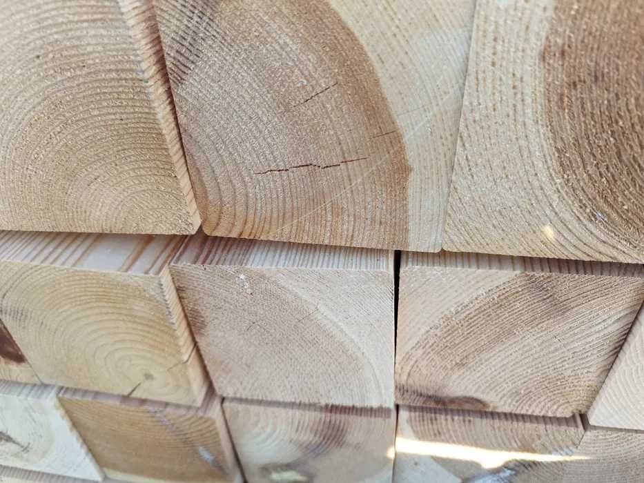 kantówki słupy 95x95x6000 sucha strugana sosna gotowa do montażu
