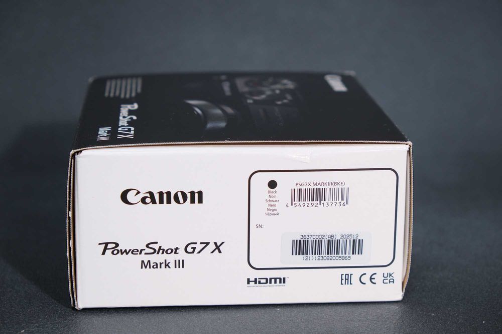 Canon PowerShot G7 X Mark iii (black)