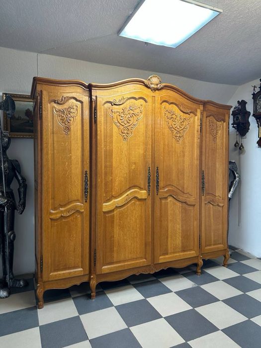 Спальний гарнітур луї ліжко шафа тумба дуб шкаф кровать 3569