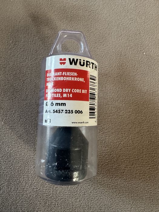 Wiertlo diamentowe Wurth fi6 M14