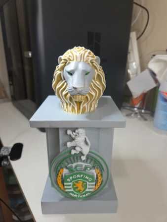 Leão Sporting Personalizado - Peça Decorativa