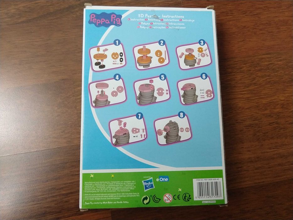 Puzzle piankowe 3D - Świnka Peppa od 4 lat