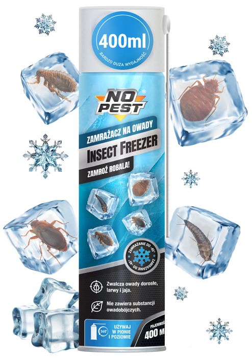 Zamrażacz na owady. Środek zamrażający pluskwy i wszy No Pest® 400 ml