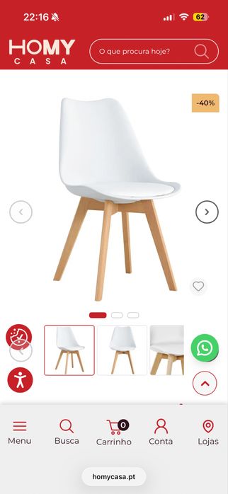 Mesa de jantar IKEA com 6 cadeiras