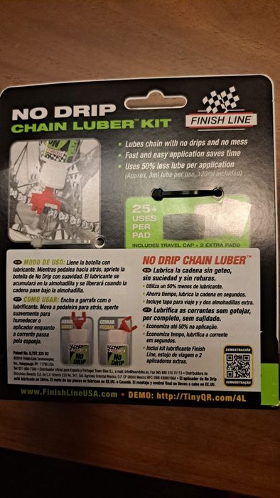 óleo finish line aplicador