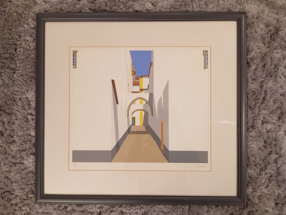 Serigrafia de Maluda assinada (E/A: Edição de Autor) com 67cmx61cm