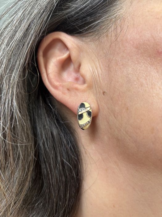 Сережки срібні емаль каблучка підвіска кульчики серебро