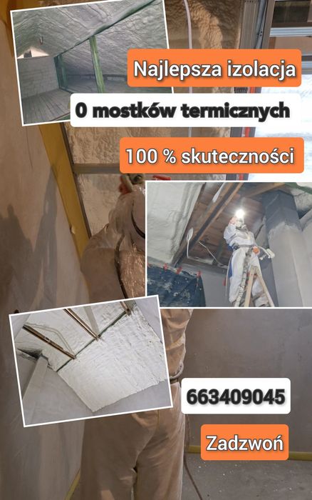 Ocieplenia Piana PUR, Ocieplanie poddasza, Pianka PUR, celuloza, wełna