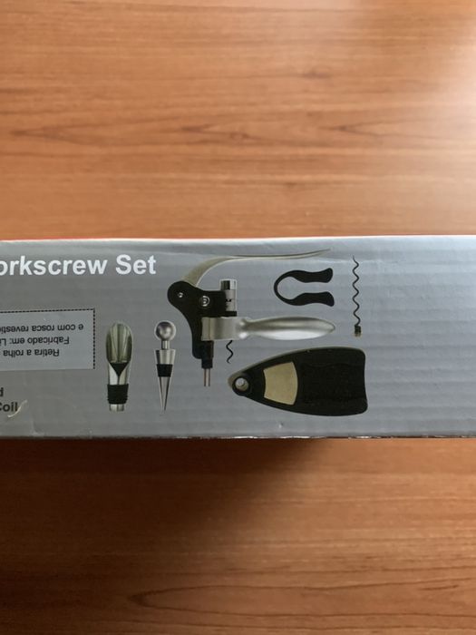 Kit saca rolhas  6 peças (novo)