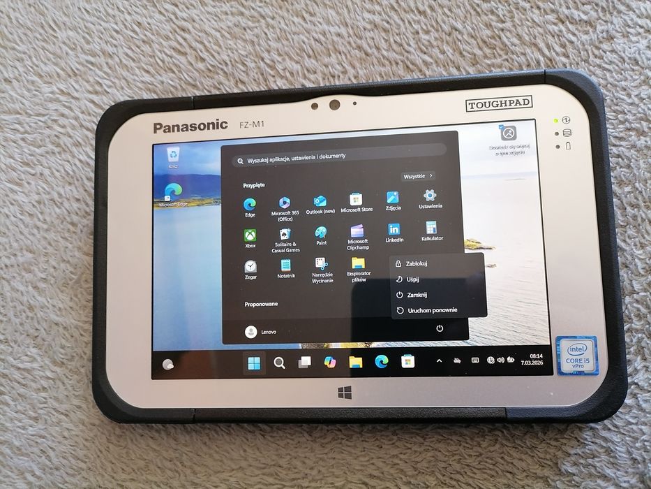 NOWY
Panasonic FZ-M1 
Win 11 Uchwyt 
mk3 i5 7 gener 4GB 500GB