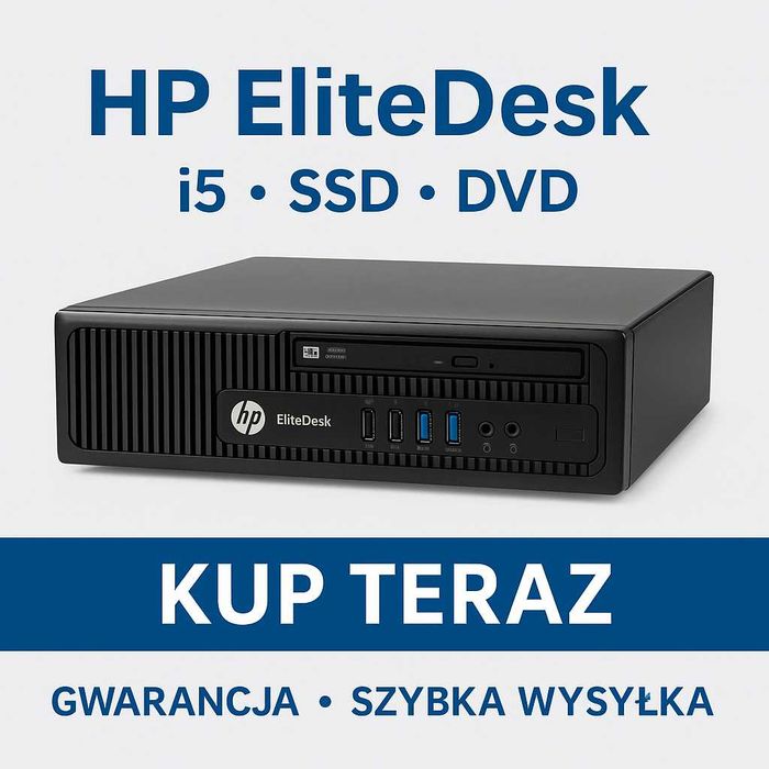 HP EliteDesk800 G1 USDT – Intel i5/NOWY SSD ADATA 256 GB/Windows10 Pro