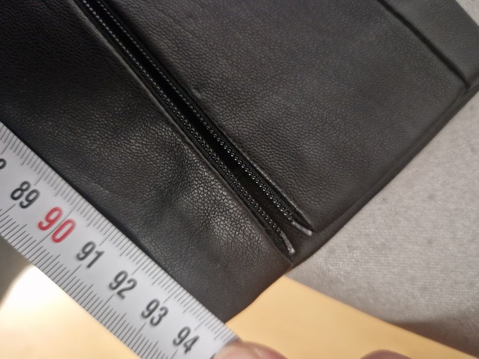 Spodnie damskie skórzane Zara 36 S czarne