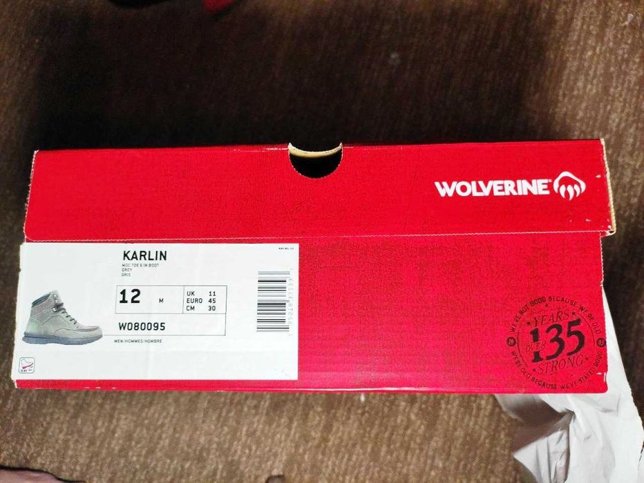 Шкіряні черевики Wolverine Karlin Moc Toe 45/12/46,5