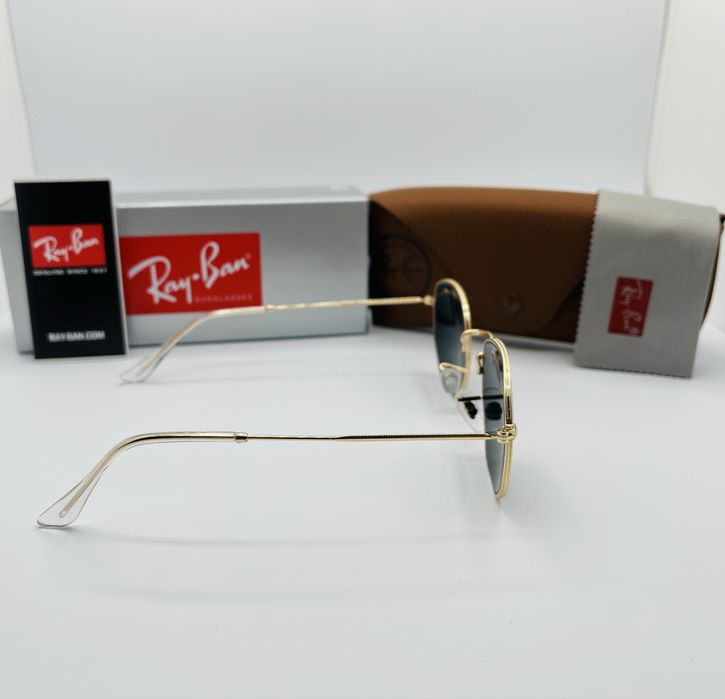Солнцезащитные очки Ray-Ban Hexagonal 3548 Gold-Black 50мм стекло