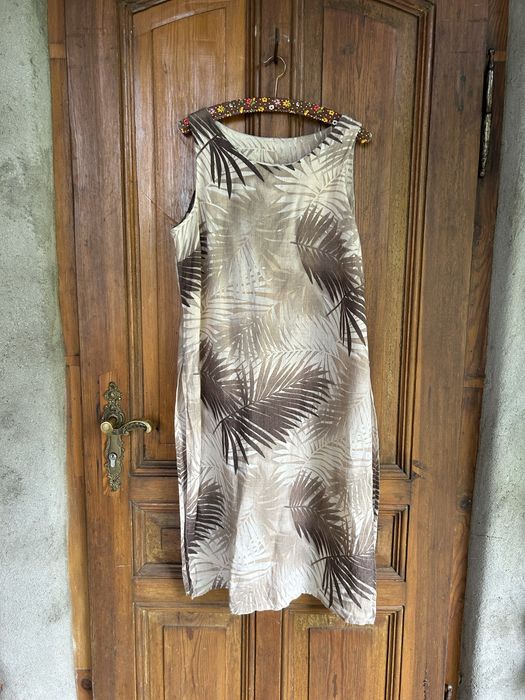 Sukienka z lnu 100% Green Ice M