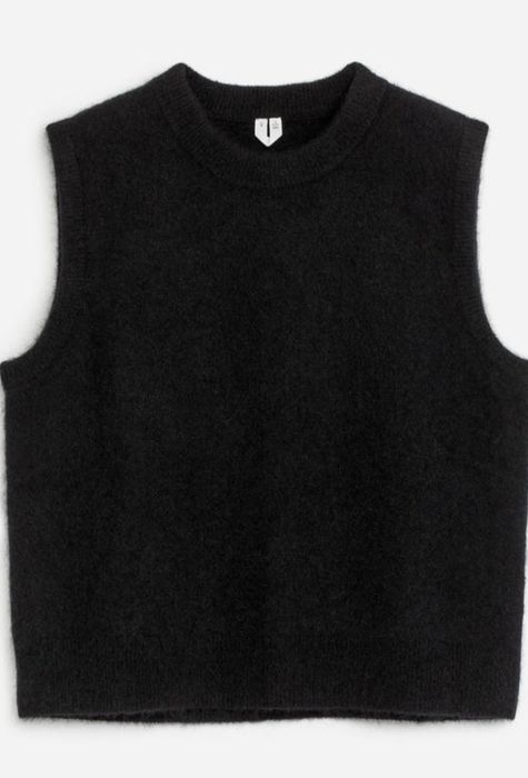 Жилет бренда Arket альпака/шерсть, безрукавка женская,жилетка XS-S