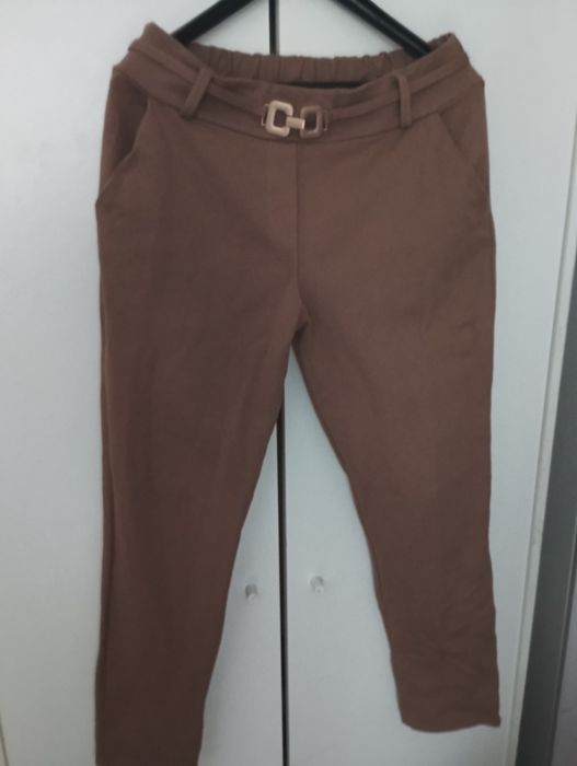 Spodnie damskie jasny brązowe